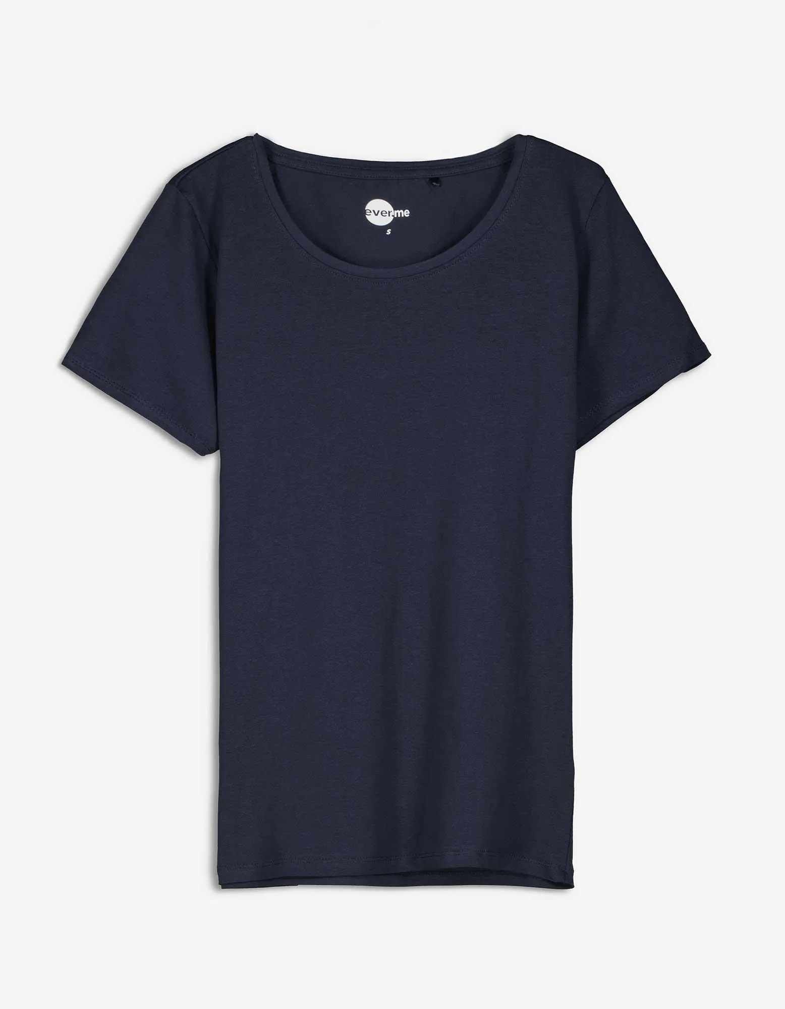 T-shirt - Met stretch - donkerblauw