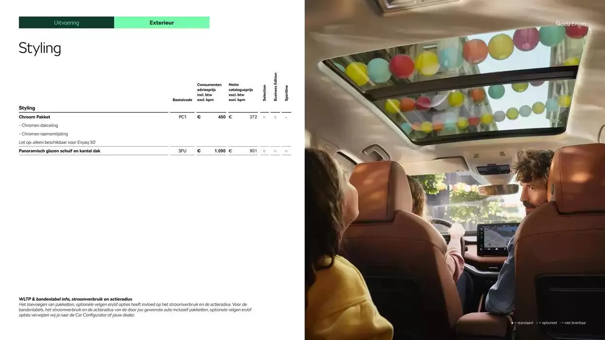 Škoda Enyaq prijslijst per 1 oktober 2024 van 19 november tot 19 november 2025 - Folder pagina 11