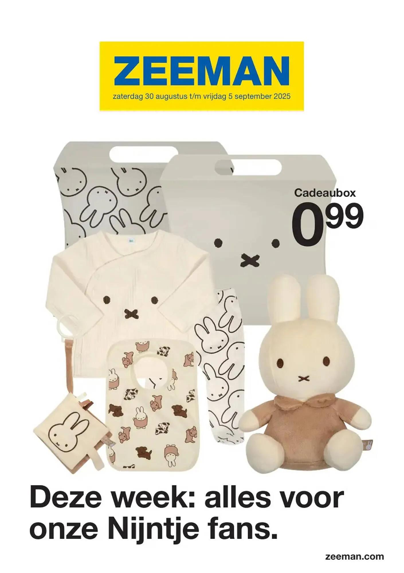 Zeeman folder van 30 augustus tot 5 september 2025 - Folder pagina 1