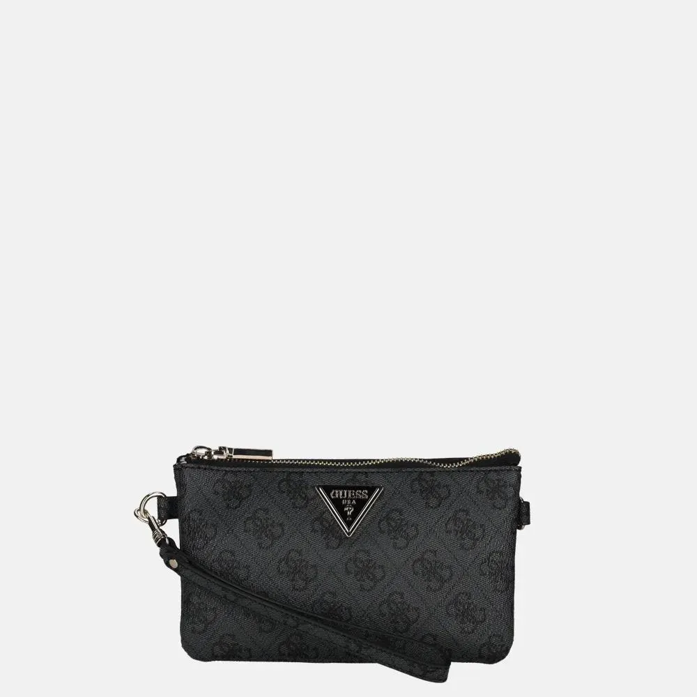 Guess Latona Triple crossbody tas coal logo