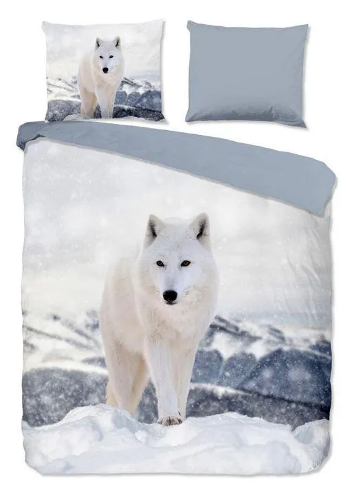 Pure Dekbedovertrek Micropercal White Fox - grey