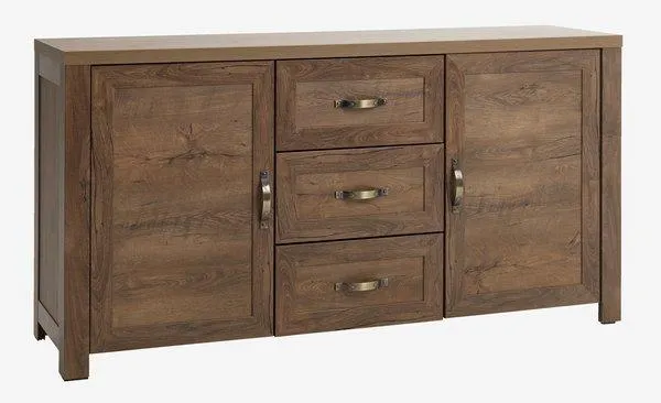 Credenza JUNGEN 2 ante 3 cassetti rovere selvatico