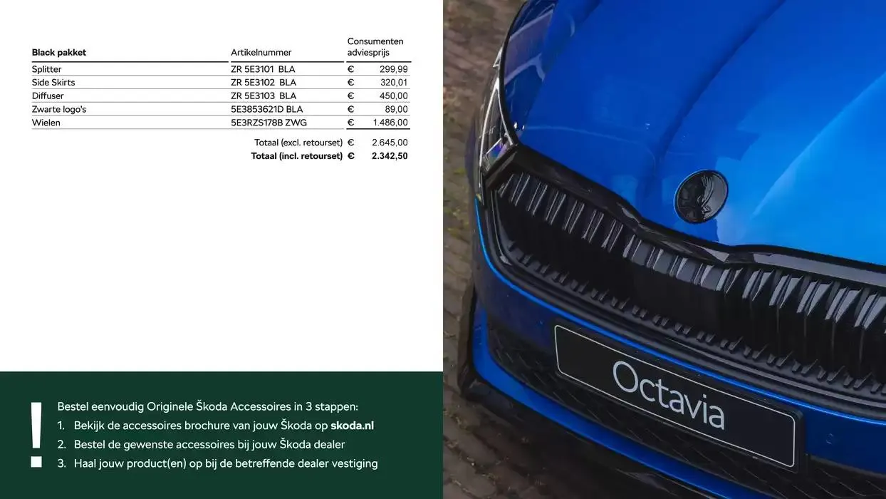 Škoda Octavia Combi Black Pakket brochure van 7 december tot 7 december 2025 - Folder pagina 5