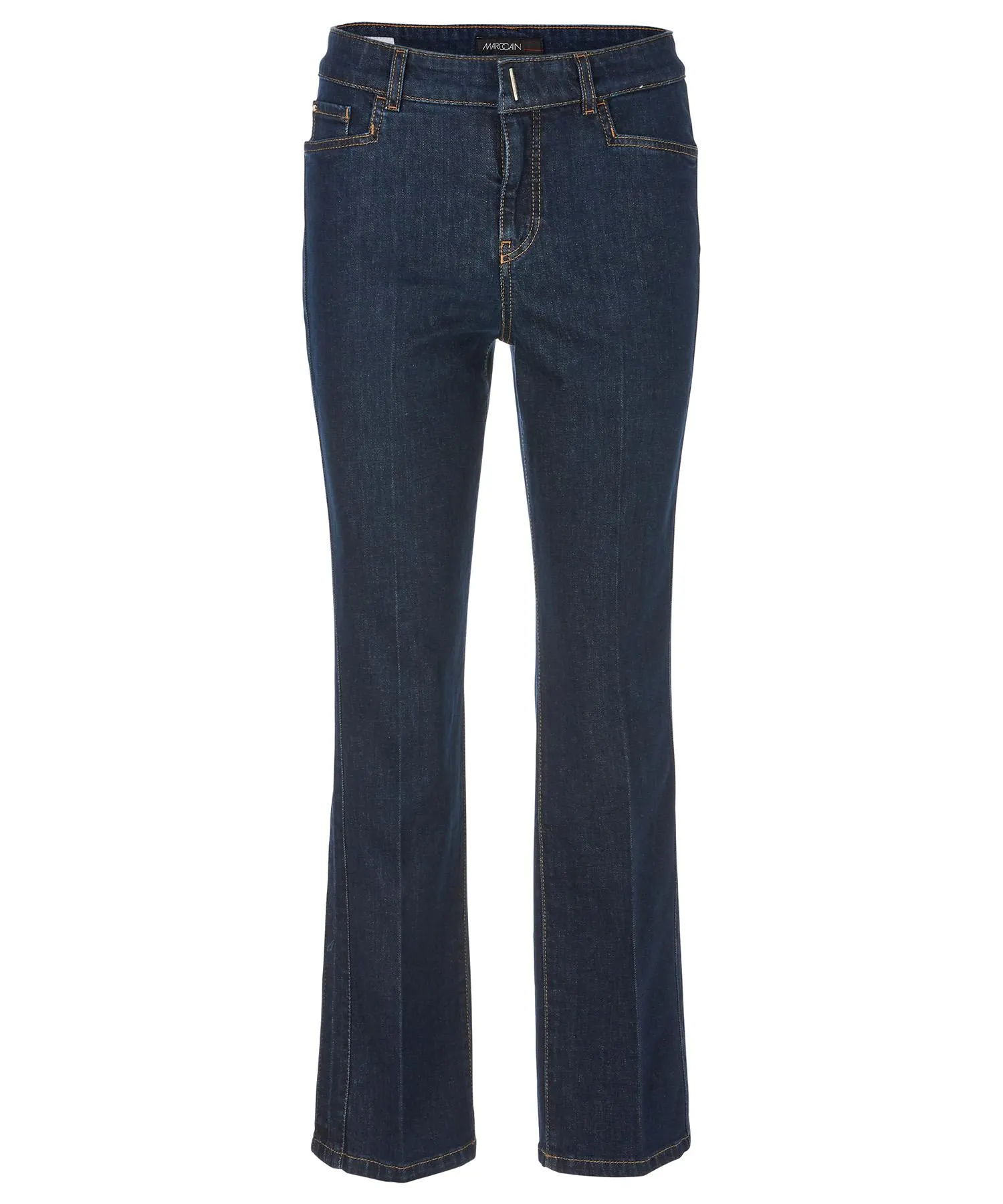 Marc Cain flared jeans met deelnaad Faro