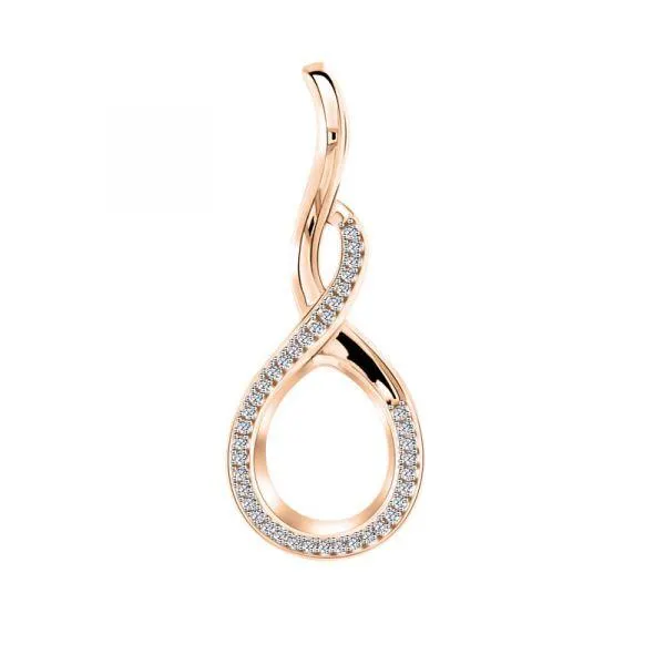 MY iMenso Goccy "Treccia" (15mm) medaillon (925/rosegold-plated)