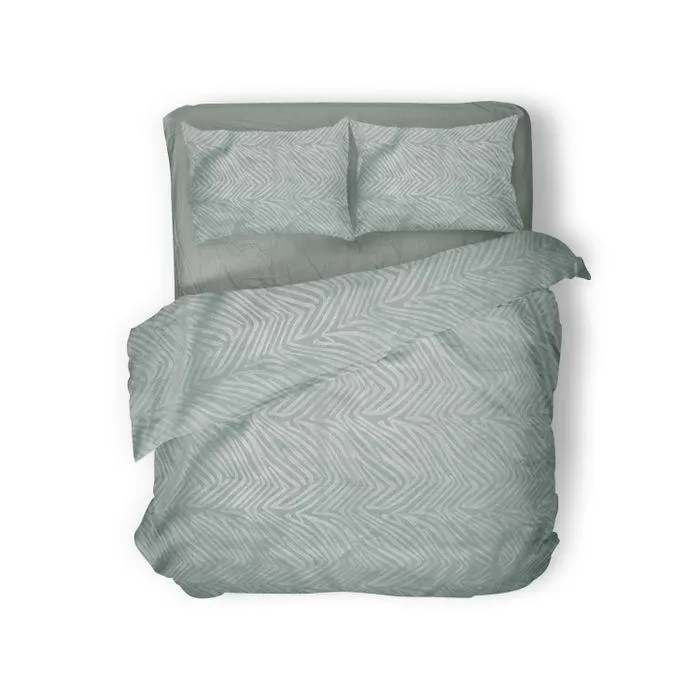 Elegance Dekbedovertrek Embossed Zebra - green