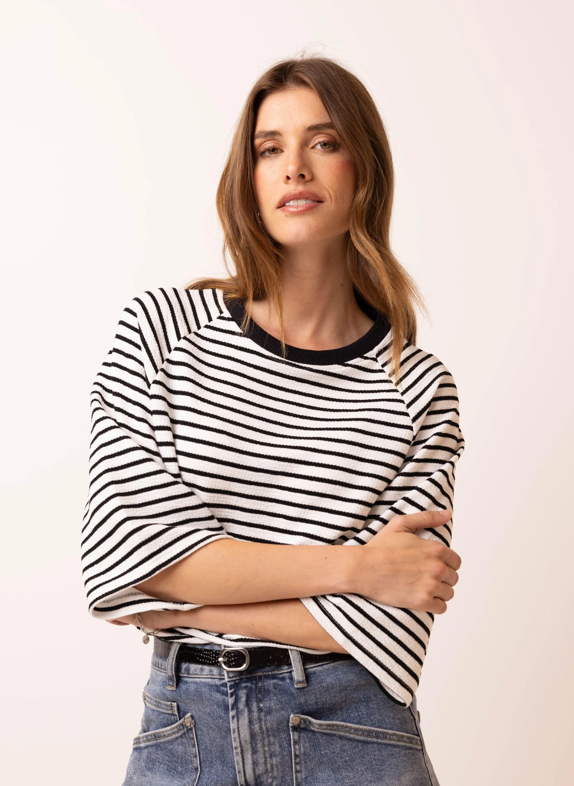 Zwart/wit gestreept shirt