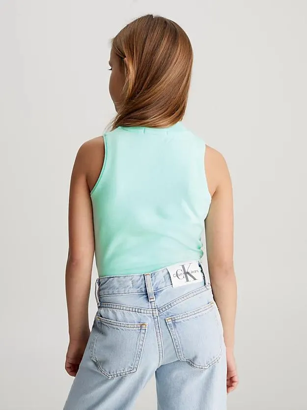 Tanktop met hooggesloten hals