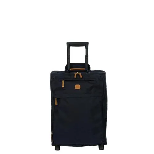 Zachte Handbagage Koffer / Trolley / Reiskoffer 50x39x20/23.5 cm X-Travel Blauw