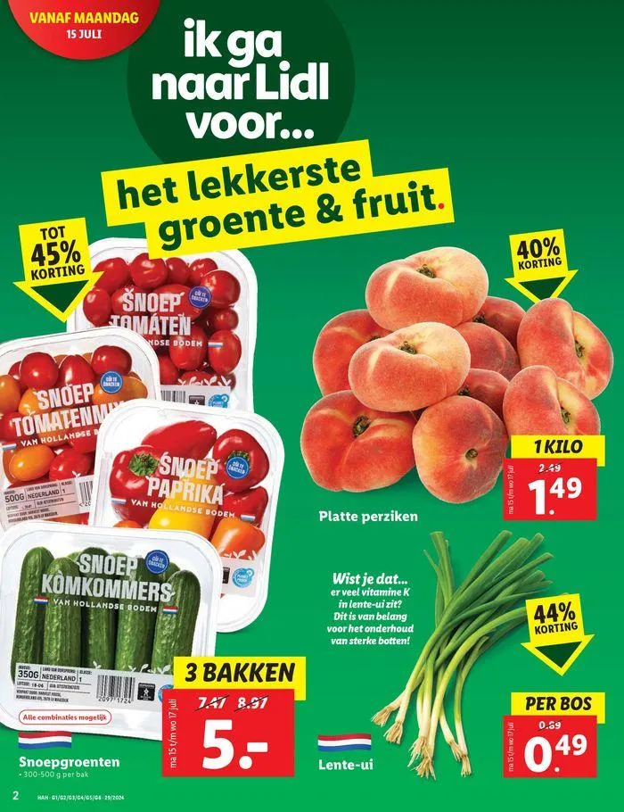 Actuele speciale acties van 11 juli tot 24 juli 2024 - Folder pagina 2