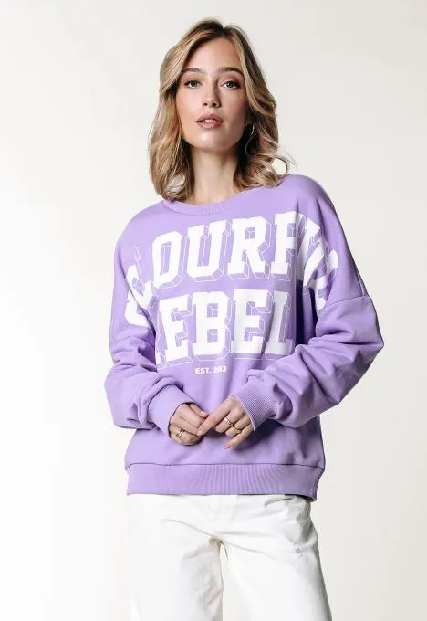 Brand Blocks Dropped Shoulder Sweater