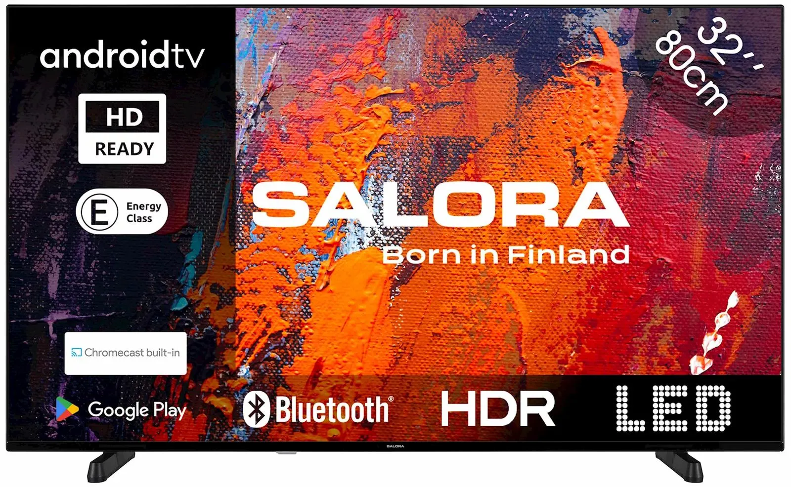 Salora 32HA550 Led televisie met Android smart TV en Chromecast
