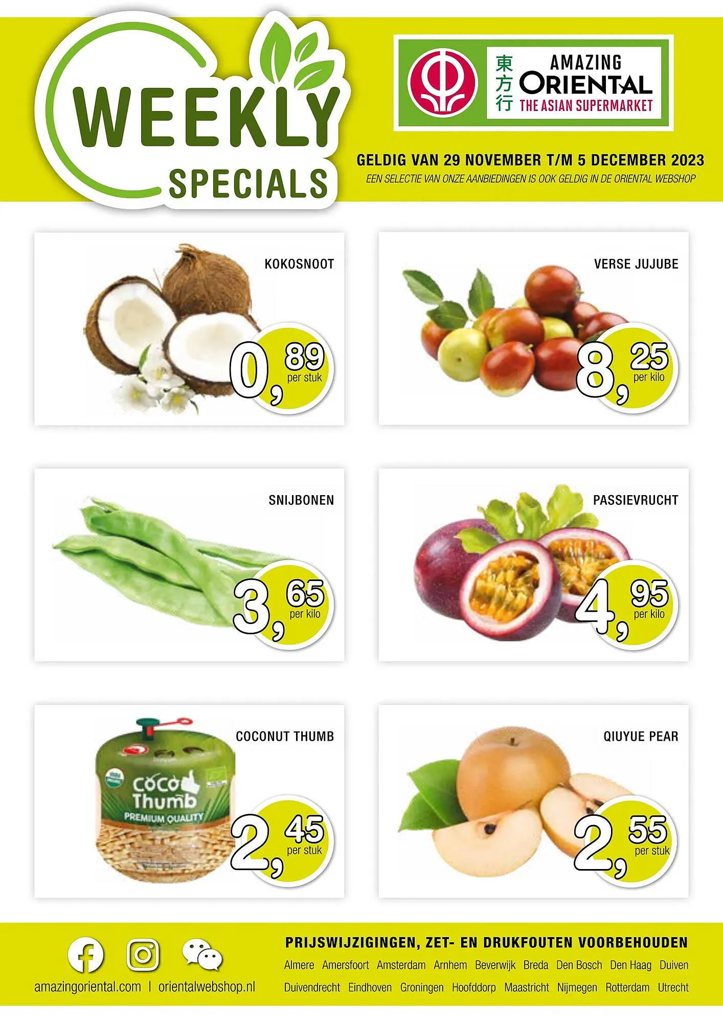 Amazing Oriëntal folder van 29 november tot 5 december 2023 - Folder pagina 1