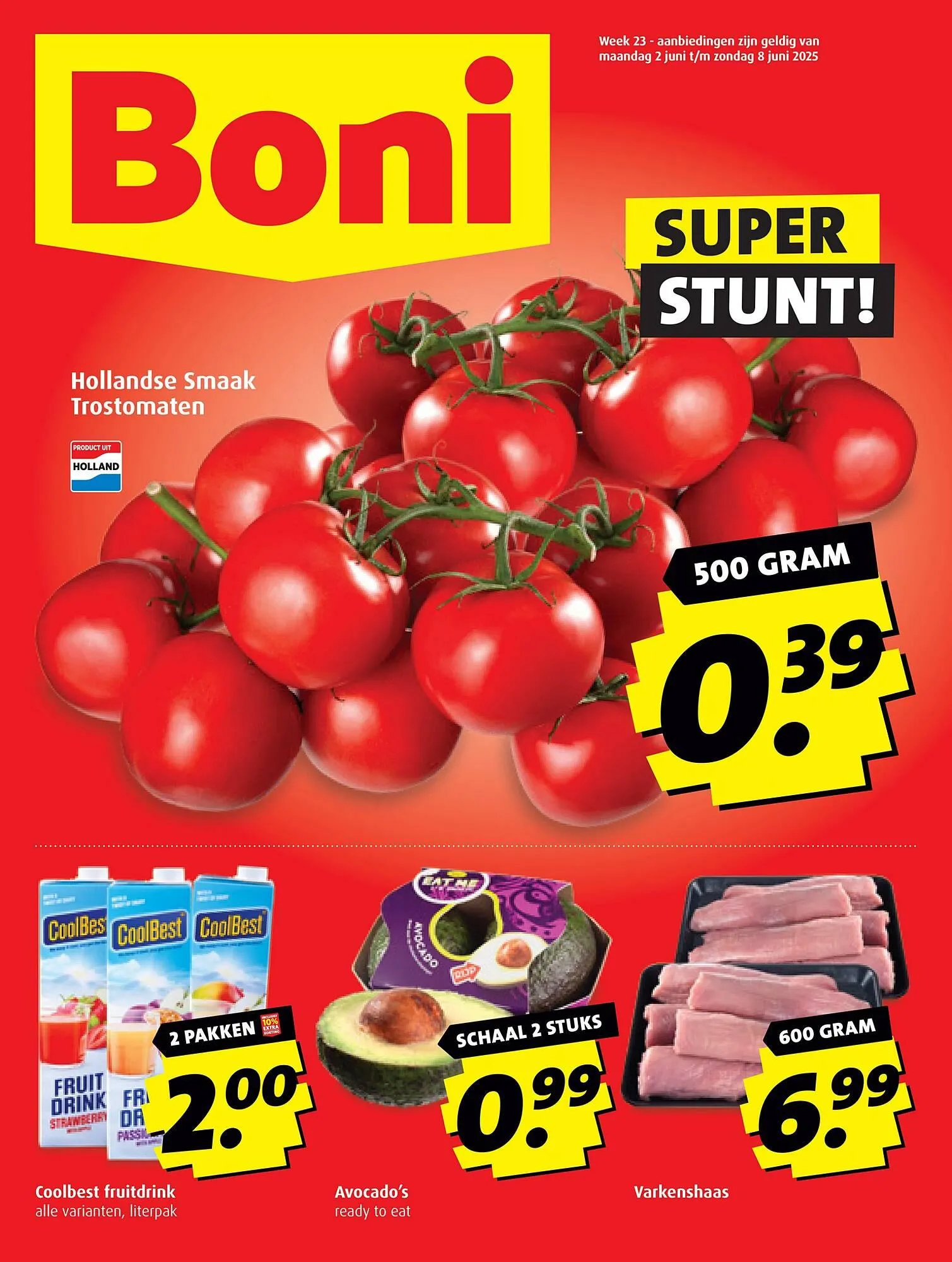 Boni folder van 2 juni tot 7 juni 2025 - Folder pagina 1