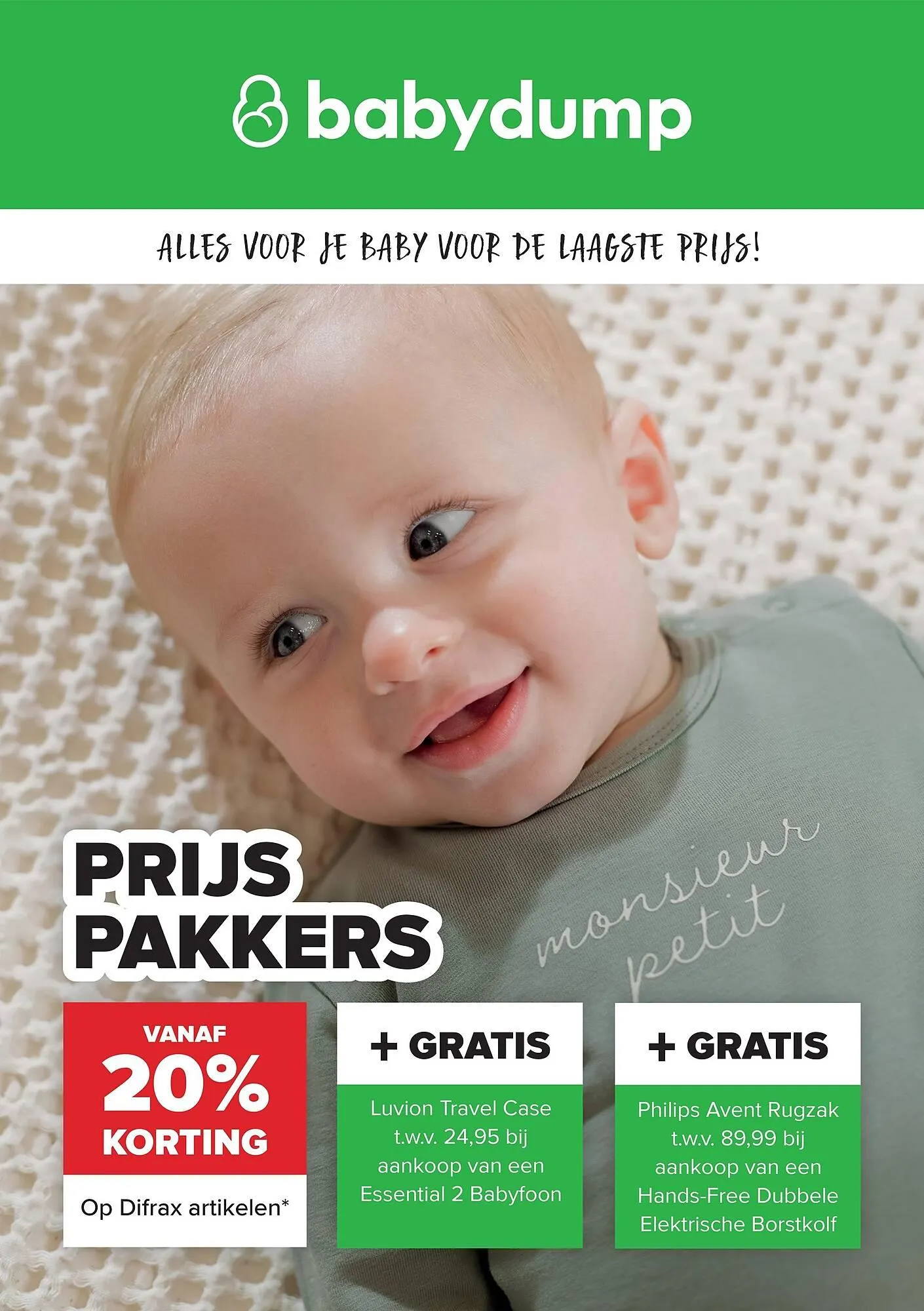 Baby-Dump folder van 30 september tot 27 oktober 2025 - Folder pagina 1