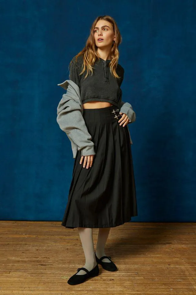 BDG Danny Cropped Henley Top