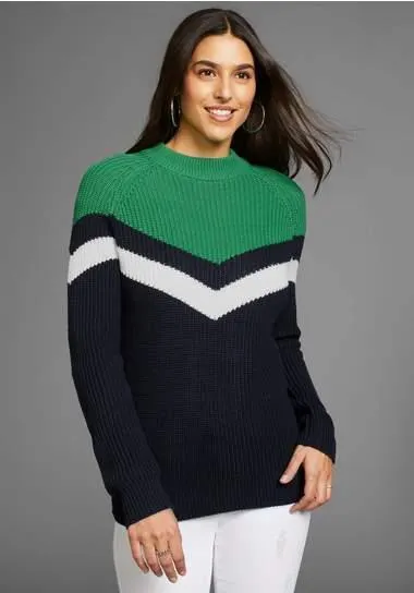 Laura Scott Gebreide trui met meerkleurig streepdessin