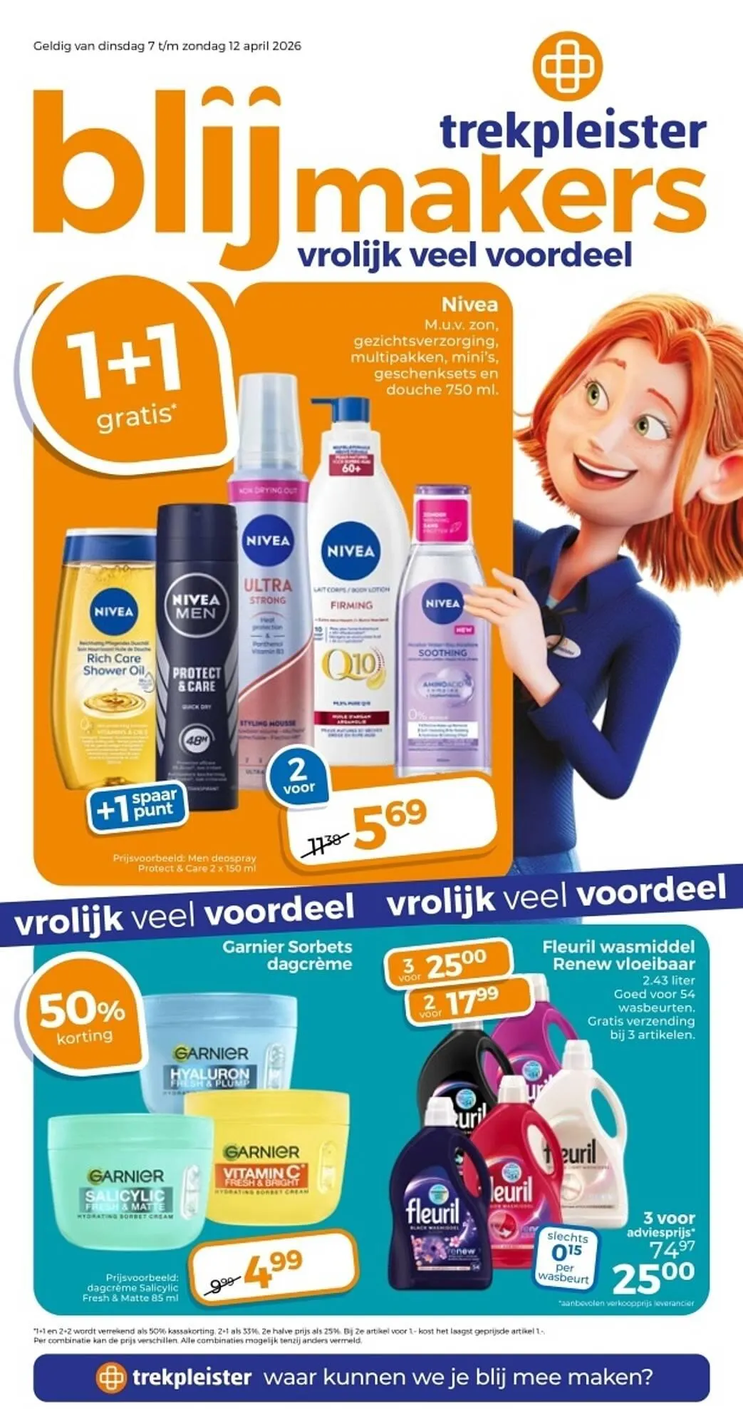 Trekpleister folder van 7 april tot 12 april 2026 - Folder pagina 1