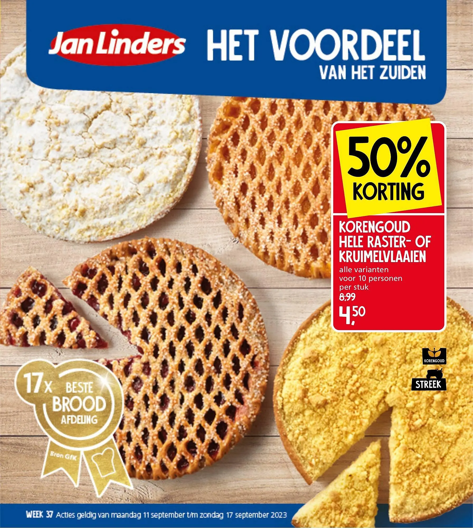 Jan Linders folder van 11 september tot 17 september 2023 - Folder pagina 1