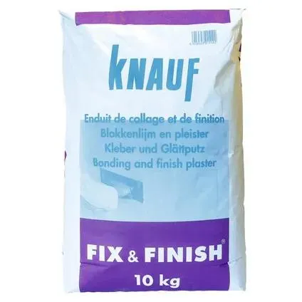 Knauf blokkenlijm en eindlaagpleister Fix & Finish 10kg