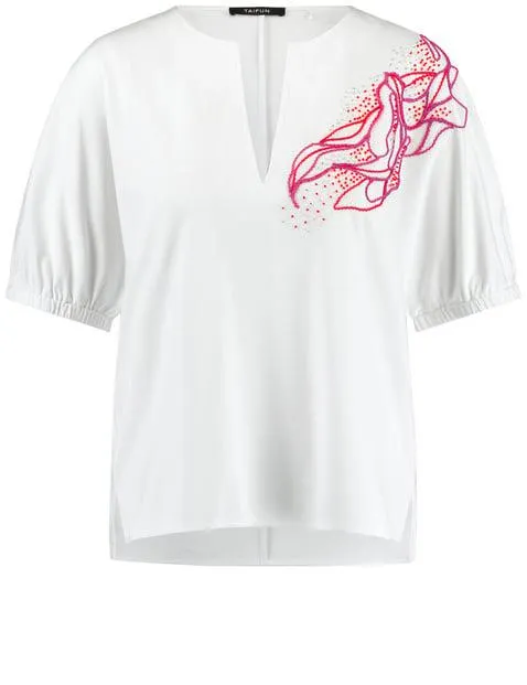 Shirt met borduursel