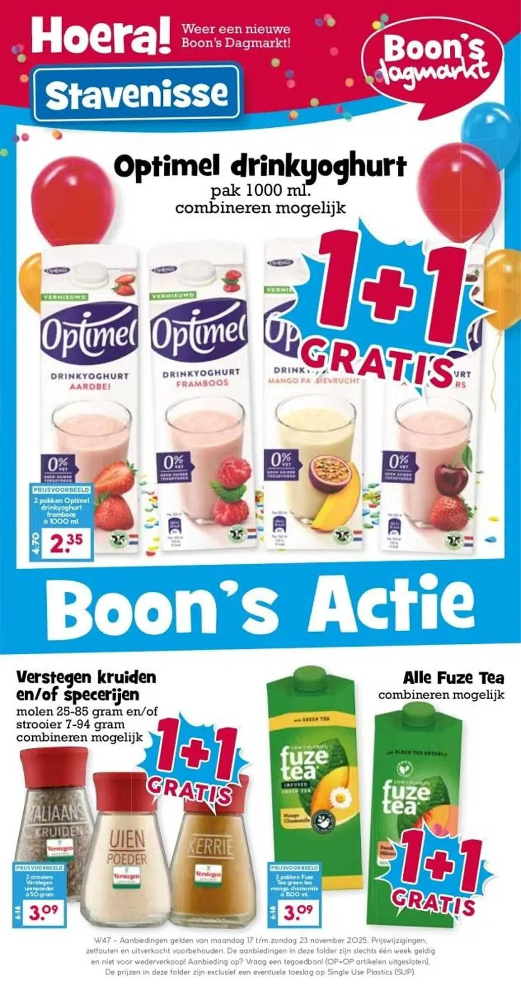 Boon`s Markt folder van 17 november tot 23 november 2025 - Folder pagina 1
