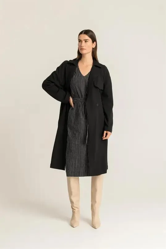 Soepele trenchcoat