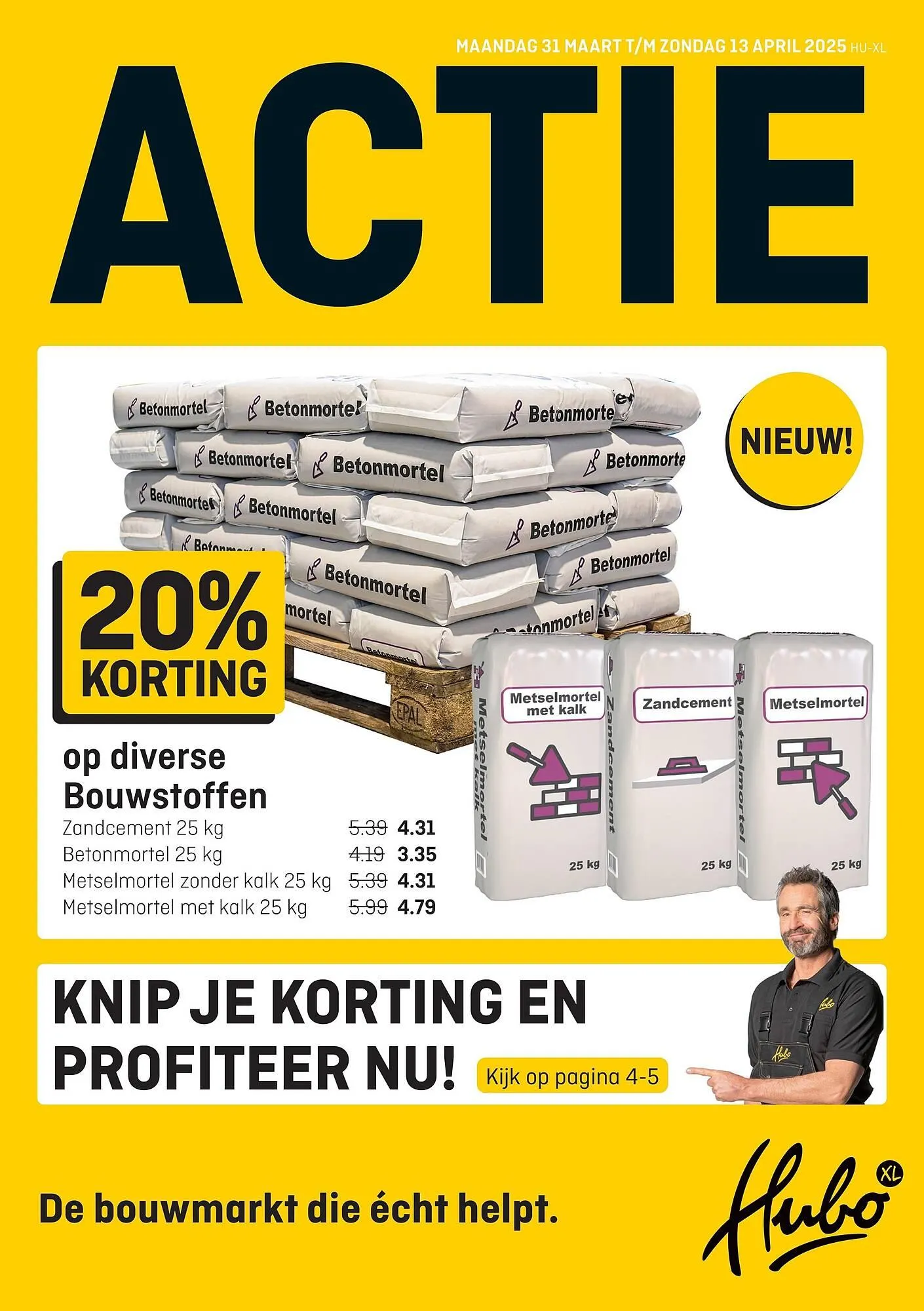 Hubo folder van 31 maart tot 14 april 2025 - Folder pagina 1