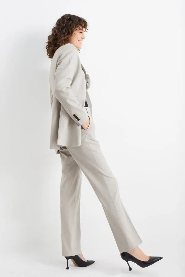 Business kalhoty - mid waist - straight fit - Mix & Match