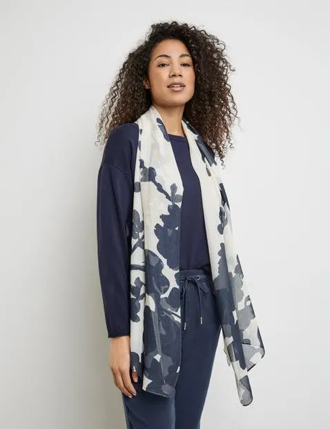 Sjaal met bloemenprint