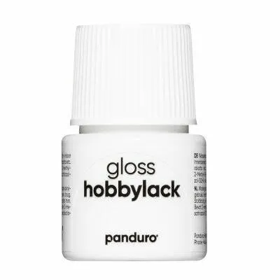 Panduro hobbylak - 45 ml - glans - wit