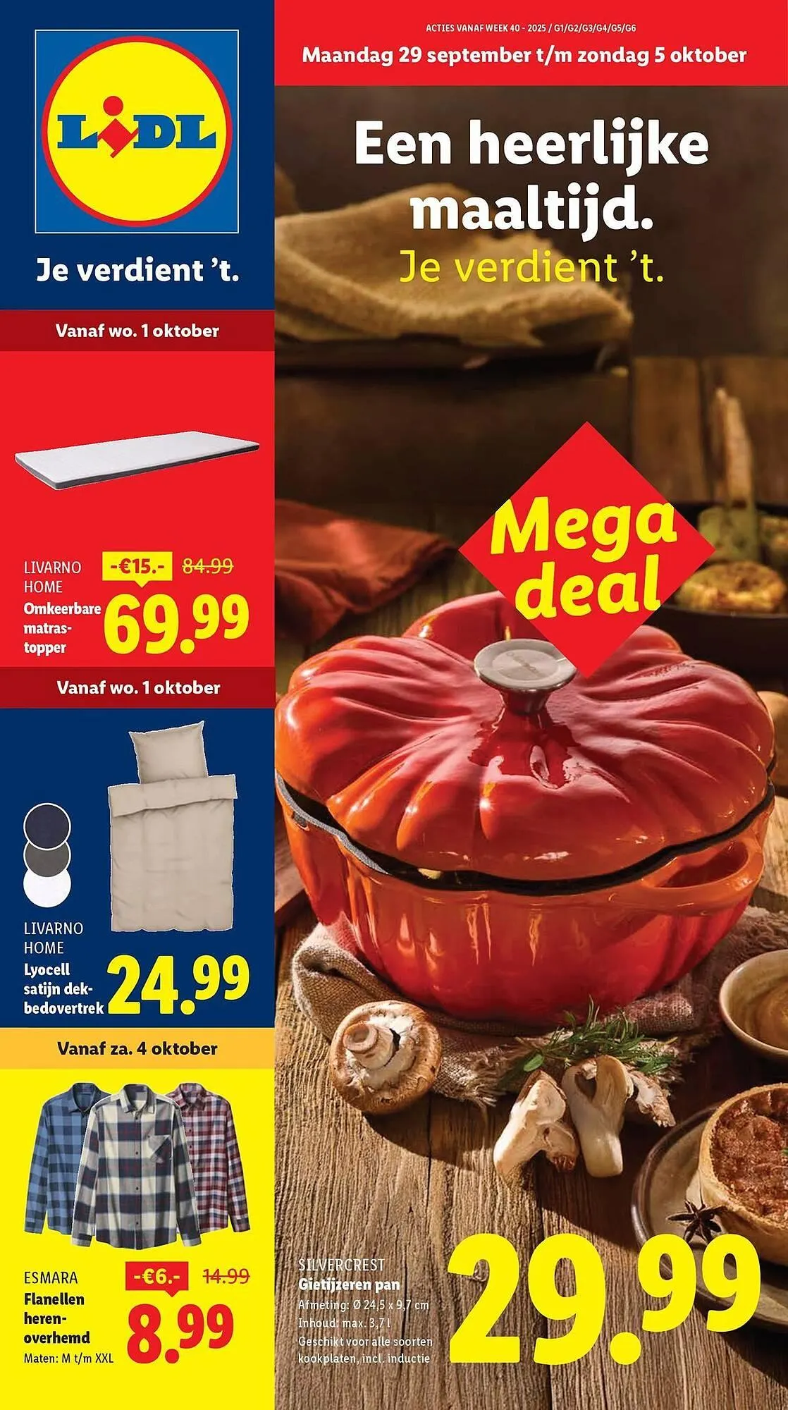 Lidl folder van 25 september tot 7 oktober 2025 - Folder pagina 1