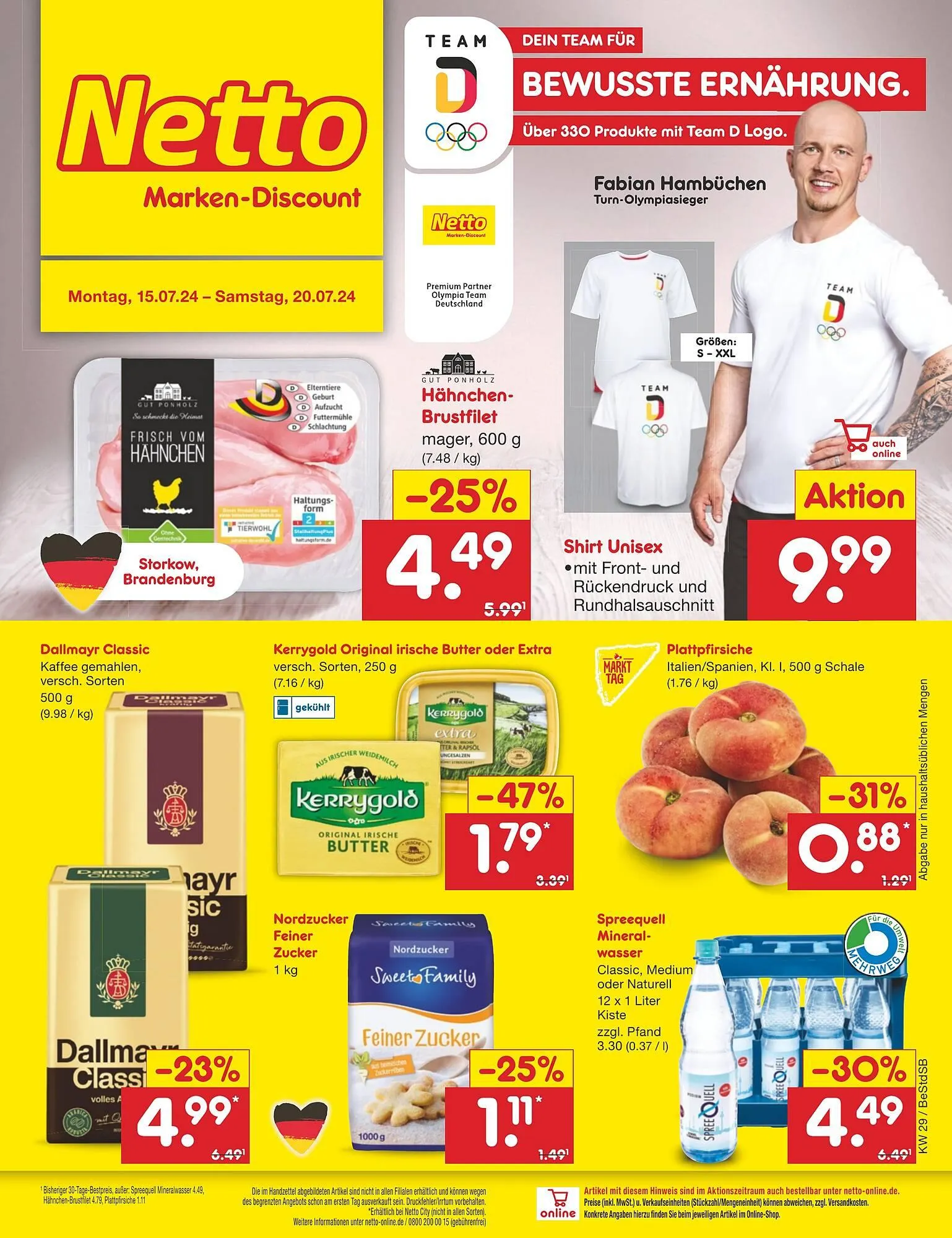 Netto Marken-Discount DE folder van 15 juli tot 20 juli 2024 - Folder pagina 1