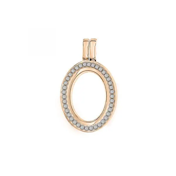 (available March) MY iMenso Ovali (18Vmm) medaillon "zirconi" (925/1Mrosegold-plated)