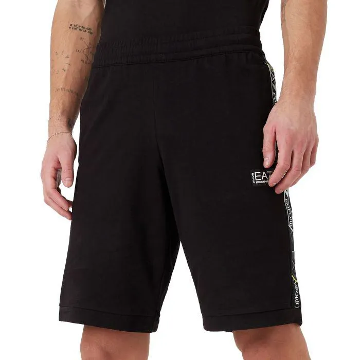 EA7 Logo Series Cotton Joggingshort Heren