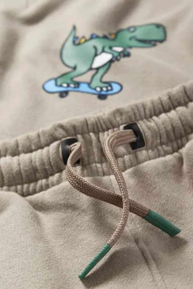 Skateboarder - dinosaur - set - sweatshirt and joggers - 2 piece