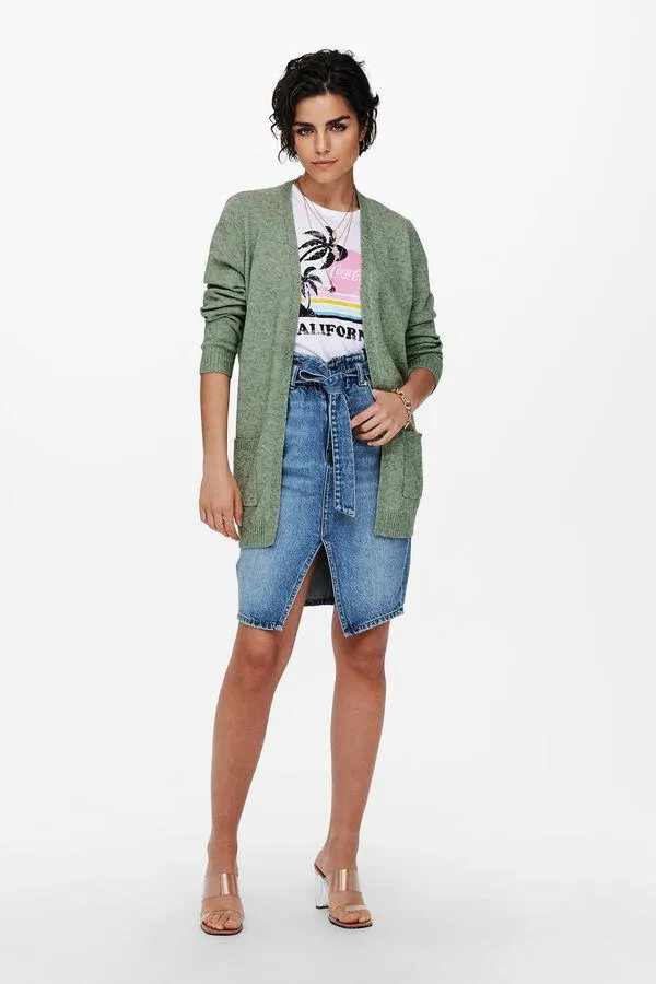 Chaqueta de punto y manga larga