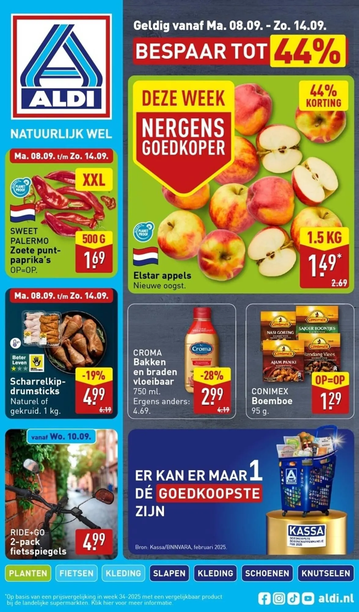 ALDI folder van 8 september tot 14 september 2025 - Folder pagina 1