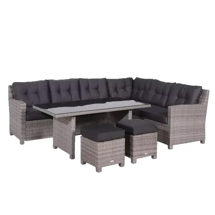 Jaru lounge dining set 5-delig rechts - extra luxe kussens