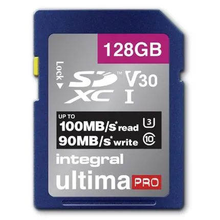 Integral Secure Digital kaart 128GB SDXC V30