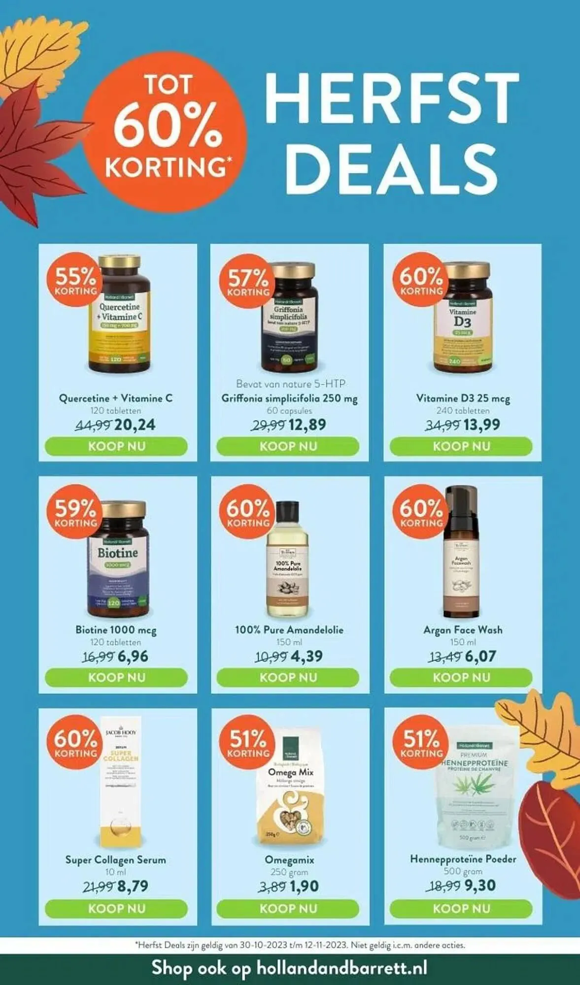 Holland & Barrett folder van 30 oktober tot 26 november 2023 - Folder pagina 22