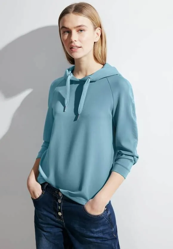 Hoodie met mouwdetail