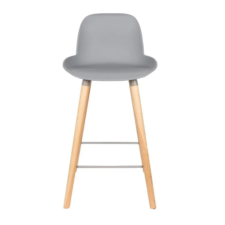 Barstoel - Albert Kuip set van 2 - Lichtgrijs