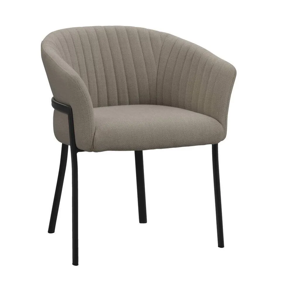 Eetkamerstoel Luigi - stof - zand