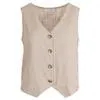 Linnen gilet
