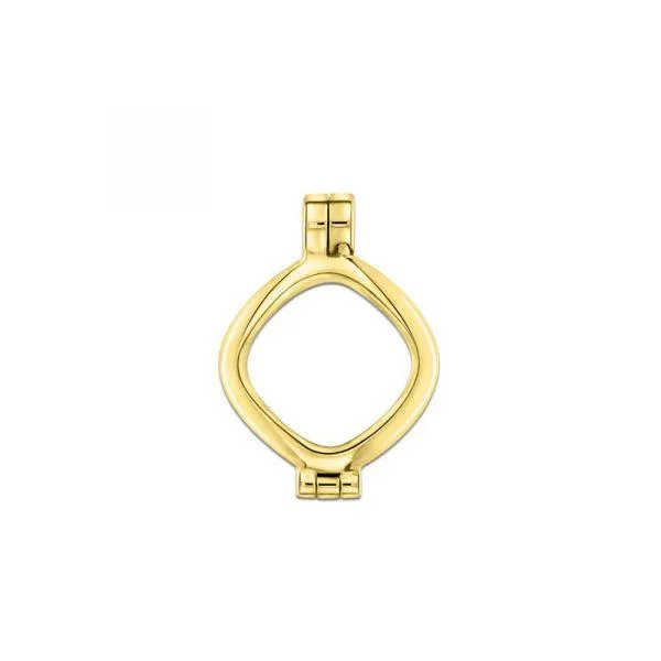 MY iMenso Quadrati "Plano" (13mm) medaillon (925/gold-plated)