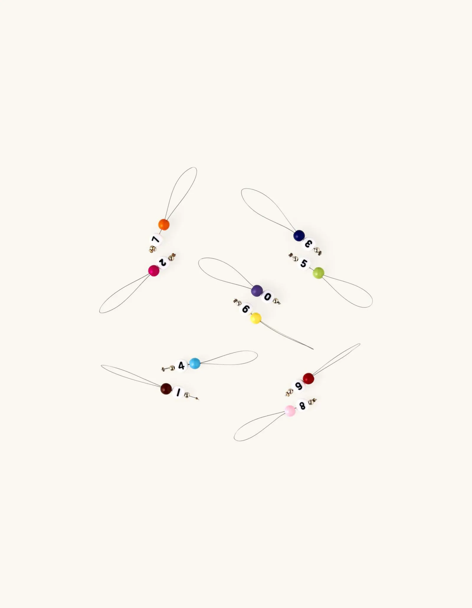 Steekmarkeerders Polypropyleen/ijzer. 10 stk.