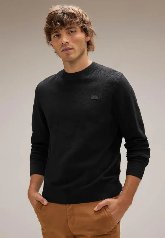 Trui met fijne structuur