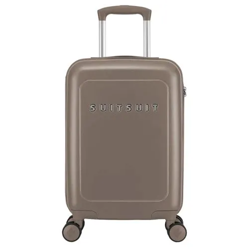 Harde Handbagage Koffer / Trolley / Reiskoffer 55x36x21 cm Natura Taupe