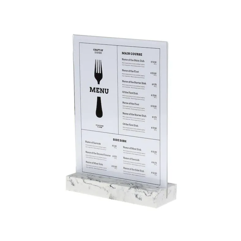 Europel Kaarthouder A4 Polystone wit, 351020